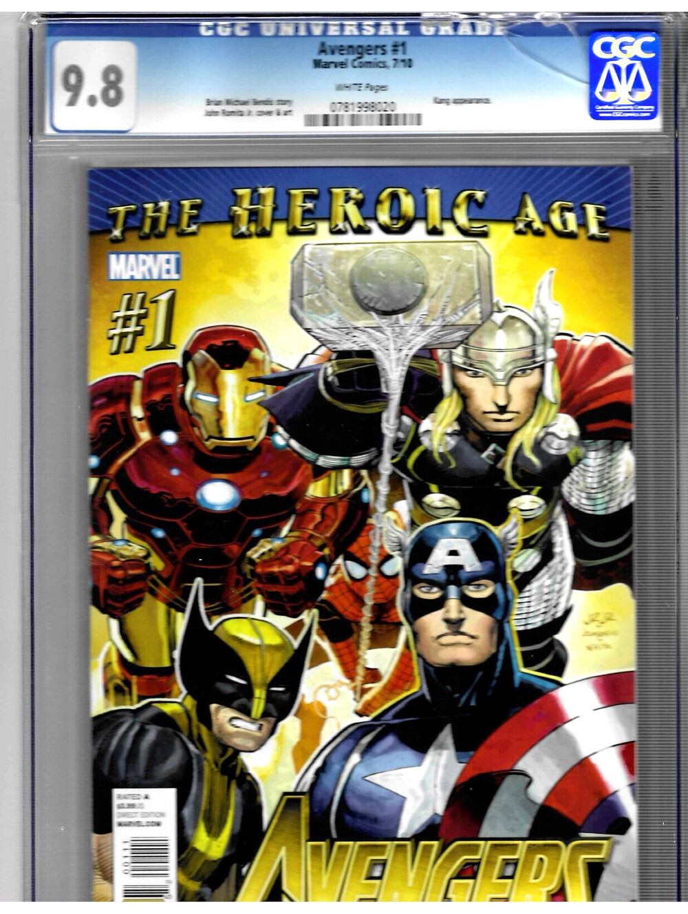 Avengers #1 The Heroic Age CGC 9.8 1st Azari T’Challa (son of Black Panther)